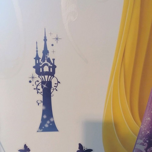 Rapunzel wall sticker used, Disney kids room decor