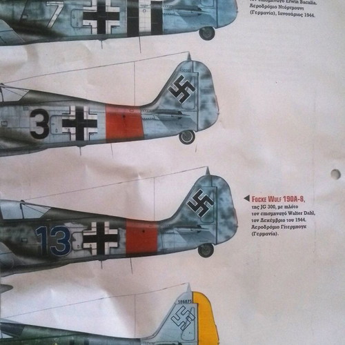 Focke Wulf 190A-8 WWII fighter plane model used with missing parts