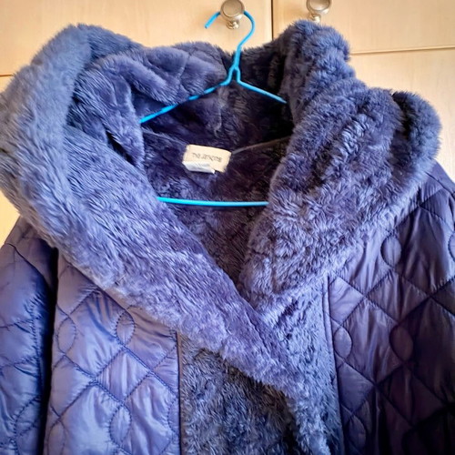 Long purple jacket with hood The Jerkins used