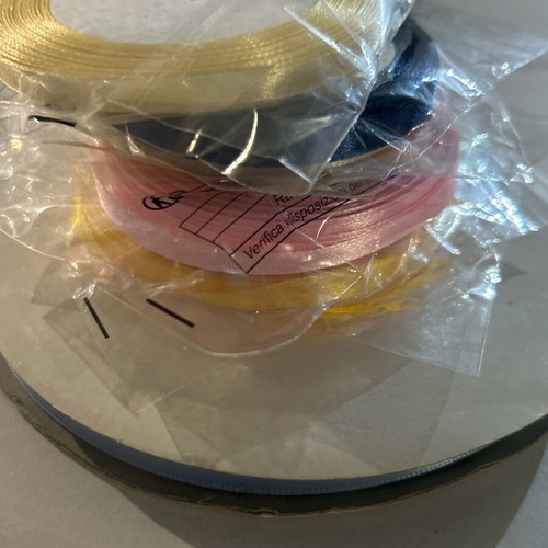 Decoration ribbons 7 colors, thin