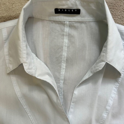 Sisley Baby Blue Shirt-Bodysuit in turquoise, like new, size S/M