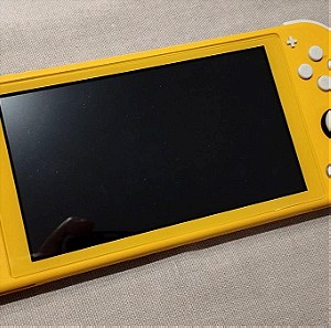 Nintendo Switch Lite Yellow σε ΑΨΟΓΗ ΚΑΤΑΣΤΑΣΗ με modchip, cfw, 256gb SD, τζαμάκι, grip και θήκη.