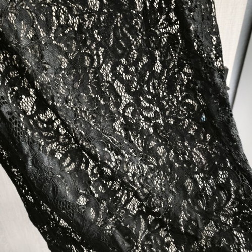 Lace skirt new, black, size M/L with slim fit