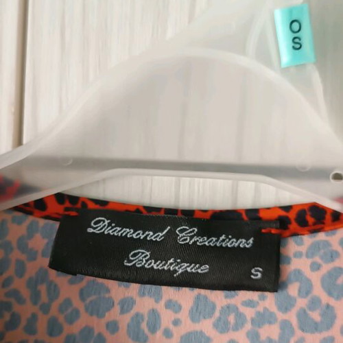 Diamond Creations Boutique dress size S like new, black and red