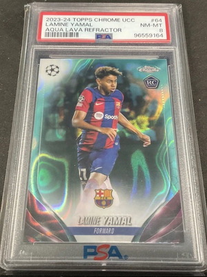 Lamine Yamal Rookie Card Topps Chrome Aqua Lava Refractor καινούργιο