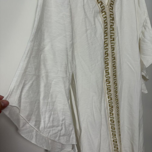 Kaftan white women's with gold details new
