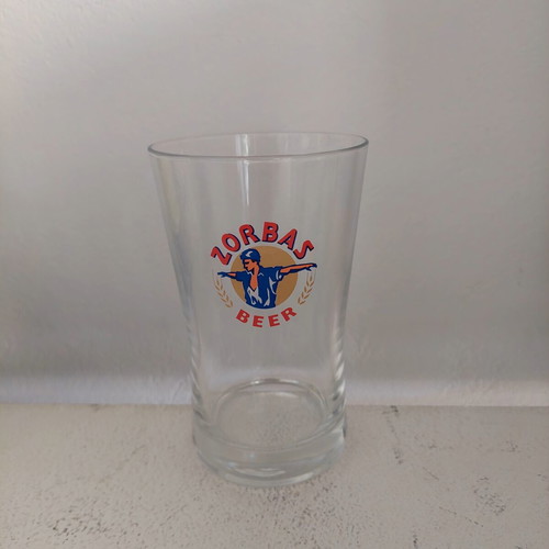 Zorbas Beer collectible beer glass like new