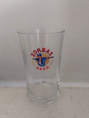 Zorbas Beer collectible beer glass like new
