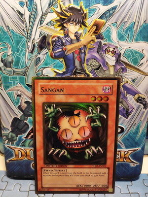 Sangan GLD2-EN001 κάρτα Yu-Gi-Oh! μεταχειρισμένη