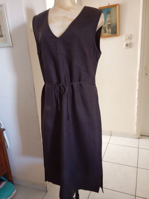 In Wear linen dress used, size 42, chocolate brown