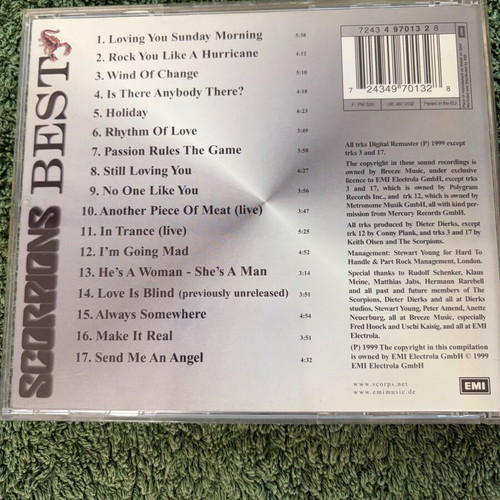 Scorpions Best CD, metal