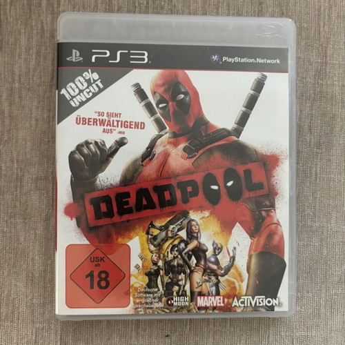 Deadpool PlayStation 3 game, complete