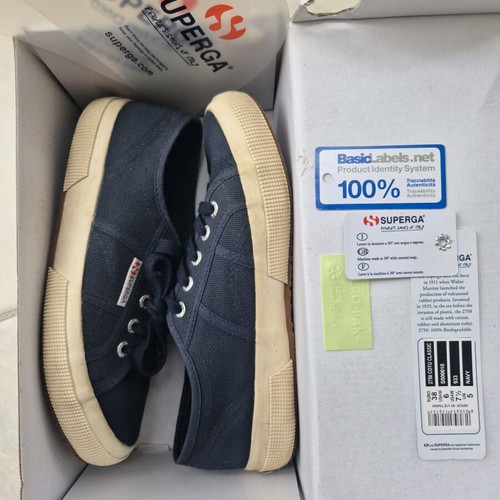 Superga 2750 Cotu Classic blue sneakers like new, size 38