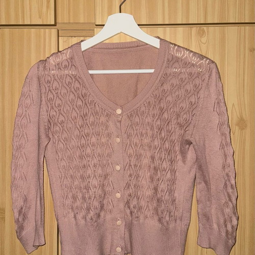 Children's pink cardigan like new, for 7 years old