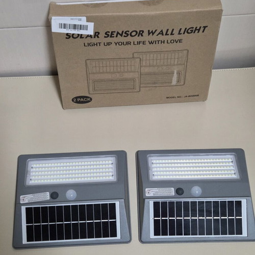 Solar sensor wall light set of 2 JX-BD006B