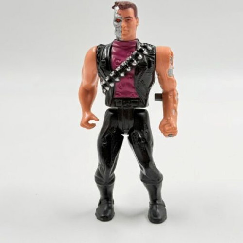 Kenner Terminator T-1000 Battle Damage action figure used 1991 Carolco
