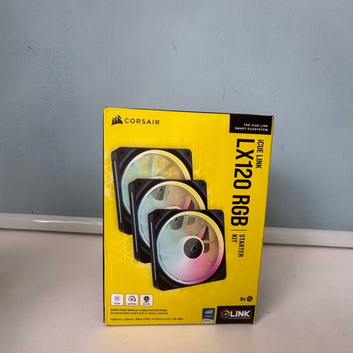 Corsair fans new set of 3 pcs 120mm RGB