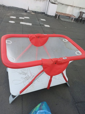 Playpen used, foldable for storage
