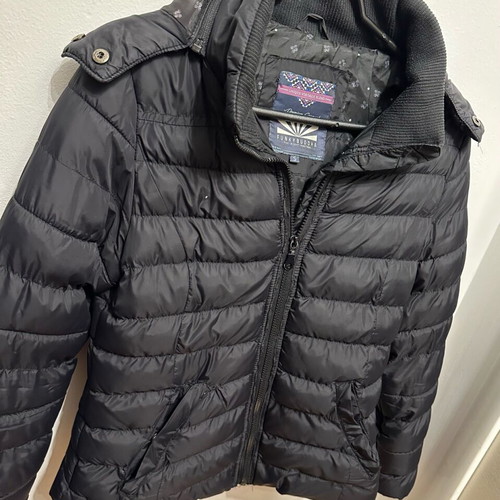 Funky Buddha women's black jacket size S with lining and hood