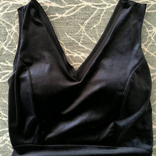 Long velvet dress new, black, size M
