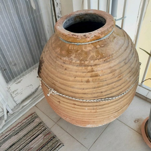 Large Koroni Jar Pottery used, 100 years old