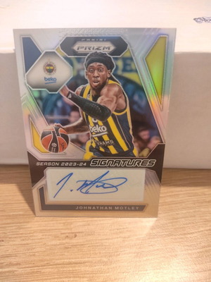 Κάρτα Jonathan Motley 2023 Panini Prizm Turkish EuroLeague Prizm Auto καινούργιο
