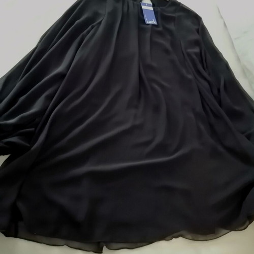 John Zack black sheer dress new, size Medium, Large