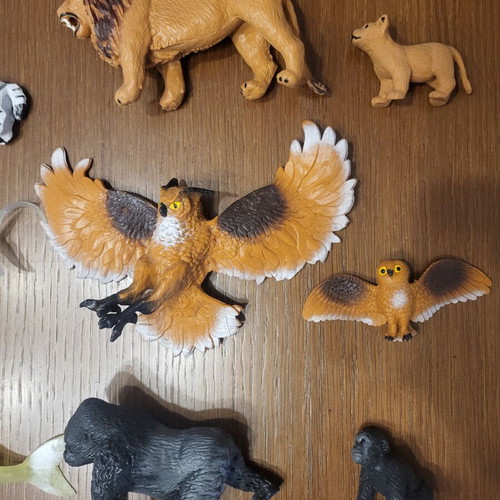 Soft animal figures collection, mother and baby