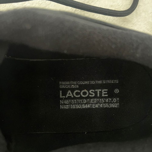 Lacoste L003 Sneakers Black Size 41 New