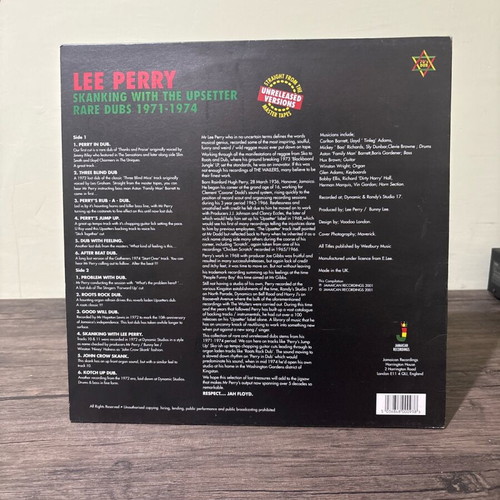 Lee Perry Skanking With The Upsetter Rare Dubs 1971-1974 used