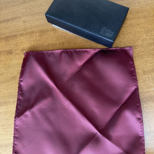 Pocket square new, red and purple