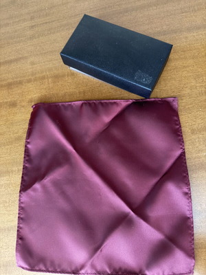 Pocket square new, red and purple