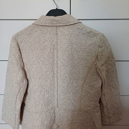 Beige brocade jacket used Marks & Spencer size M