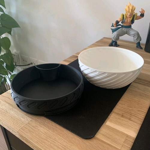 Bowl for peanuts and nuts new with integrated shell container