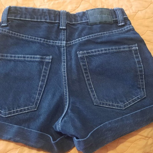Bershka denim shorts like new, black and gray