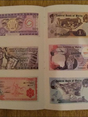 Ένθετο περιοδικού Μπλεκ με χαρτονομίσματα ξένων χωρών μεταχειρισμένο