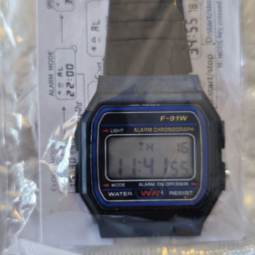 Digital watch black new