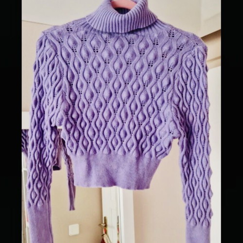 Purple lilac knitted top like new, viscose