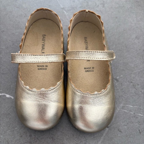 Babywalker ballerinas like new, leather gold bronze No 21