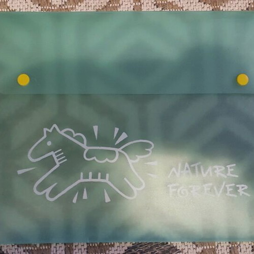 Semi-transparent folder like new with buttons and spiral