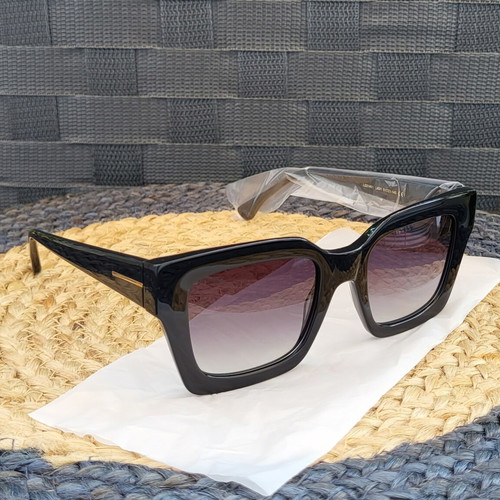 Lussile Women's Sunglasses New Black and Gold