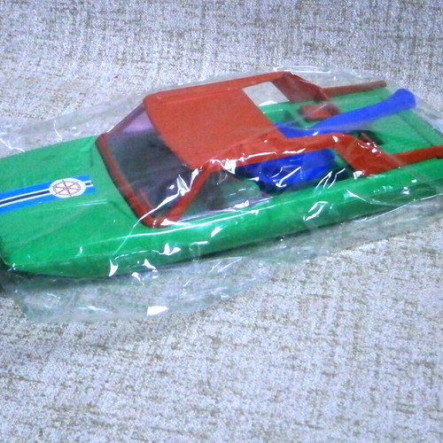 Speedboat toy new, Greek, plastic, green