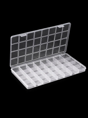 Organizer box 32 compartments new, transparent