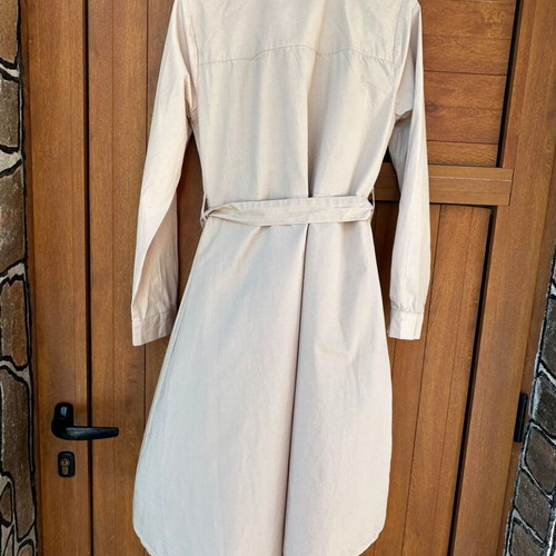 Ichi dress with belt and pockets size S beige cotton like new