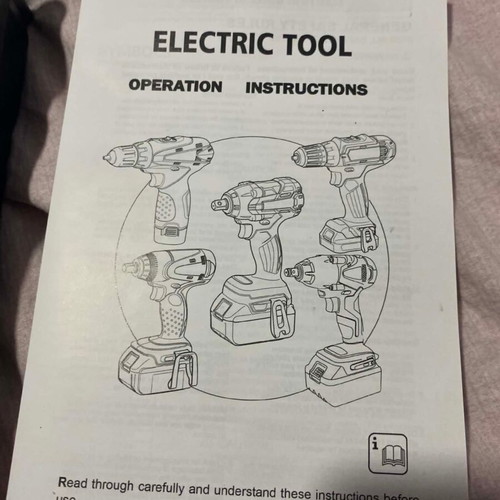 Rechargeable 21V Cordless Drill with 2 Batteries and Carrying Case new
