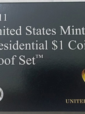 USA 2011 Presidential $1 Dollar Coin Proof Set new