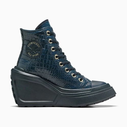 Converse leather Chuck 70 de Luxe Wedge shoes like new, blue