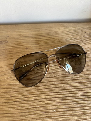 Donna Karan Bronze Pilot Sunglasses used