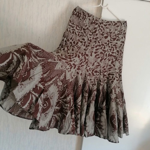Vintage skirt Ventilo La Colline, new, 100% cotton floral pattern