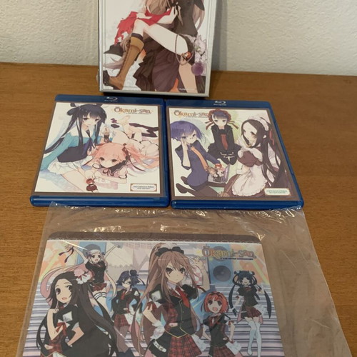Okami San & Her Seven Companions Blu-Ray box set like new with mousepad